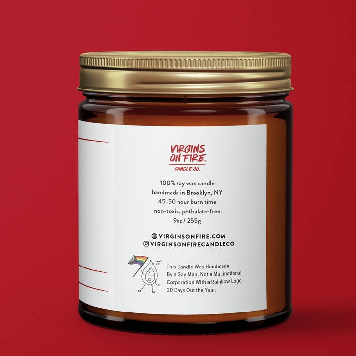 Virgins On Fire Candle Co. - Wholesale Jar/Filled Candle - ANGELIC PARK RANGER (Oakmoss & Amber) 🌲 Scented Candle