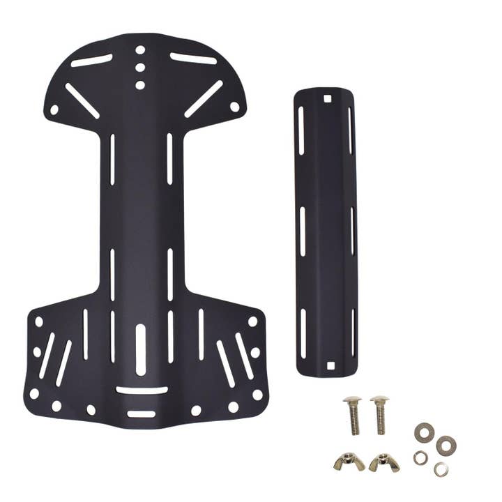 Scuba Tech Diving Lågvolyms Aluminiumryggplatta + Adapter för Enkel Tank för wholesale av Scuba Choice