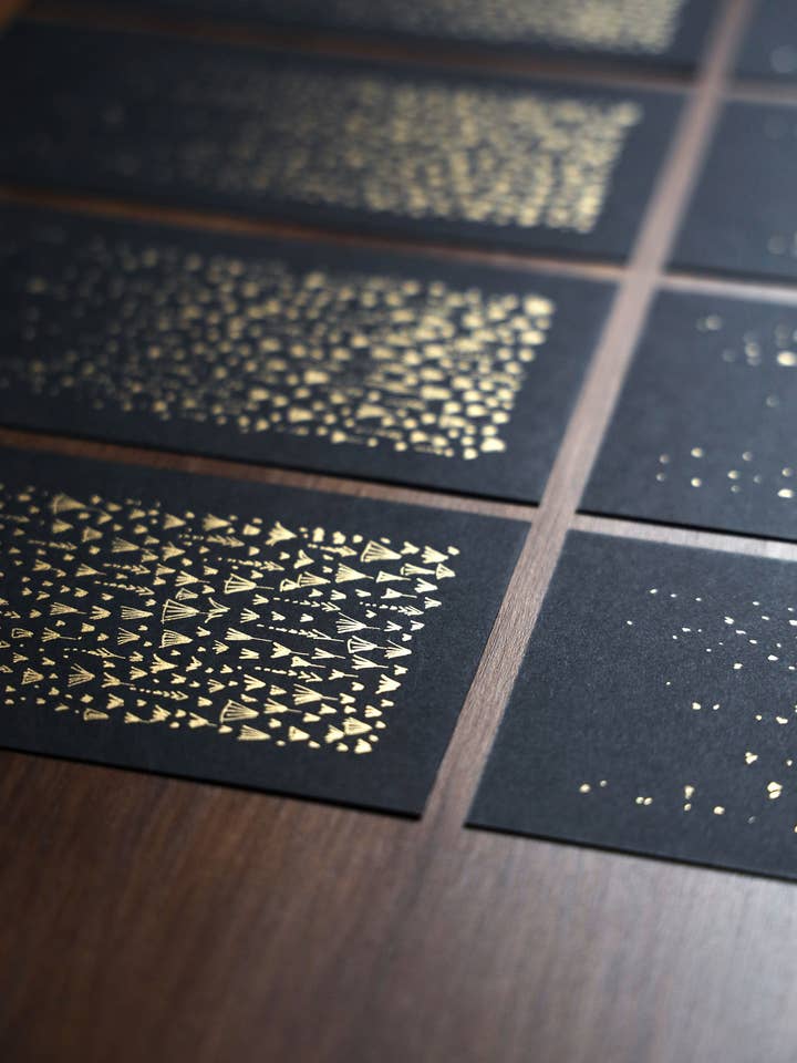 The Golden Flowering Rain. Card format for wholesale by Heing