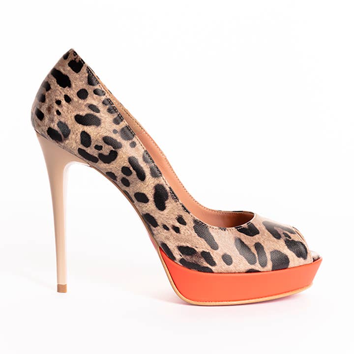 Animalier Print pumps for wholesale by BODEGA COSTAACOSTA