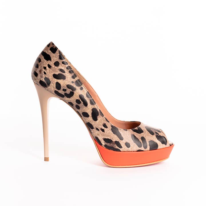 Animalier Print pumps for wholesale by BODEGA COSTAACOSTA