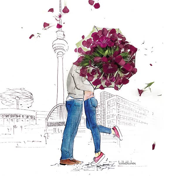 Lütteblüten - Wholesale Love Card - Verliebt in Berlin - Card with Envelope