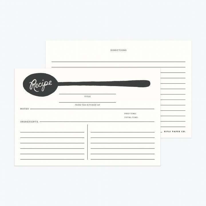 Rifle Paper Co. - Wholesale Recipe Box - Garden Party Blue Tin Recipe Box