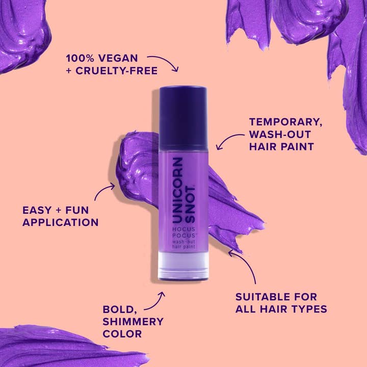 Unicorn Snot | Glitter Beauty - Wholesale Hair dye - Hocus Pocus Hair Paint | Purple-Zap | Wash Out Hair Paint2
