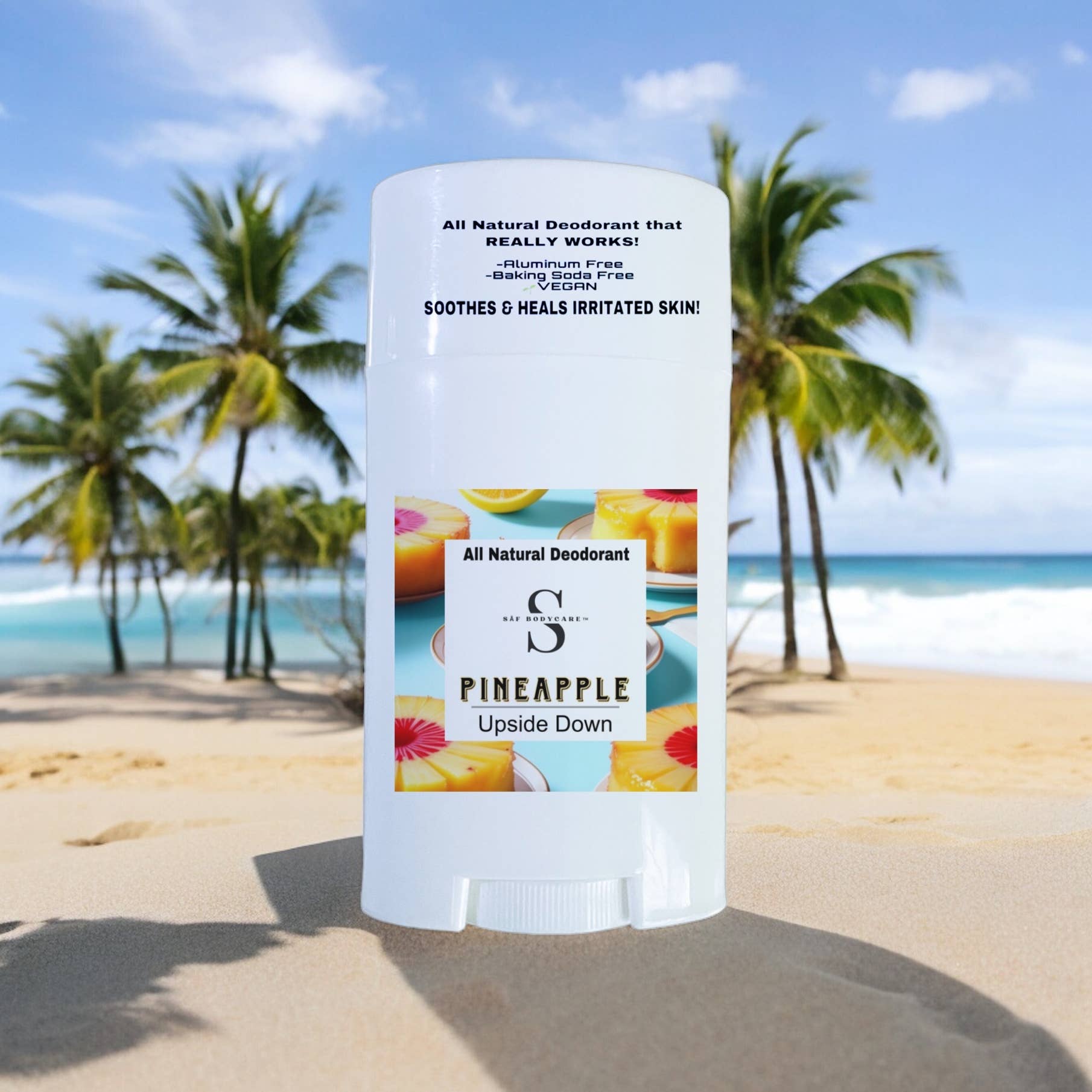 SĀF Body Care - Wholesale Deodorant - Unisex - Pineapple Upside Down Natural deodorant, Aluminum Free,Vegan5