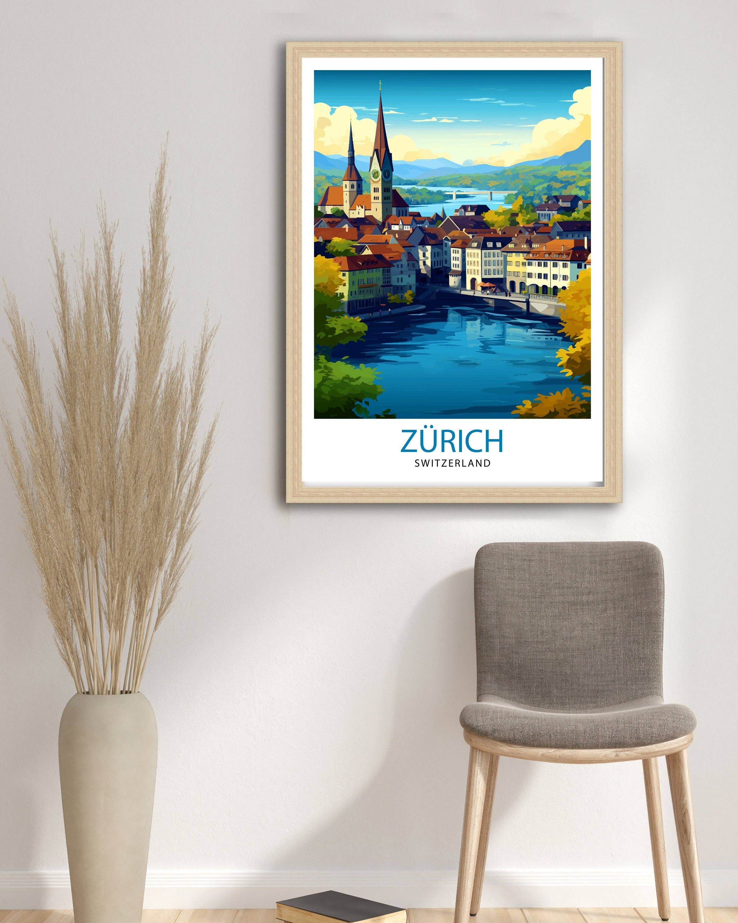 InkNPrintz – wholesale Poster – Zurich Switzerland Travel Poster Zurich3
