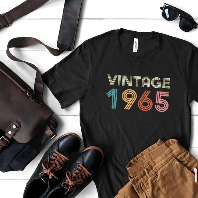 VibeClothing - Wholesale Screen Printed T-Shirt - Women's - Vintage 1965 T-Shirt, Birthday Gift Idea, Retro Vibes Gift0