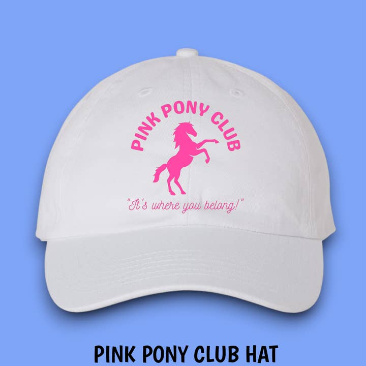 PINK PONY CLUB HAT for wholesale by Equine & Design, LLC