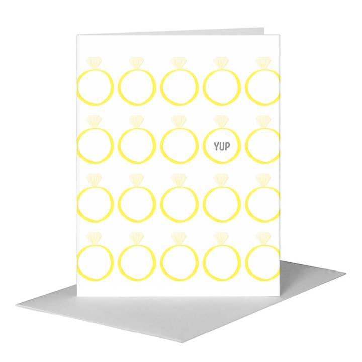 Bague en diamant, carte de vœux (n°7571C) pour la vente par Printed Canvas