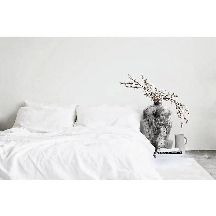 Bedlam - Wholesale Sheet Set - Vintage White - Flax Linen Sheet Set