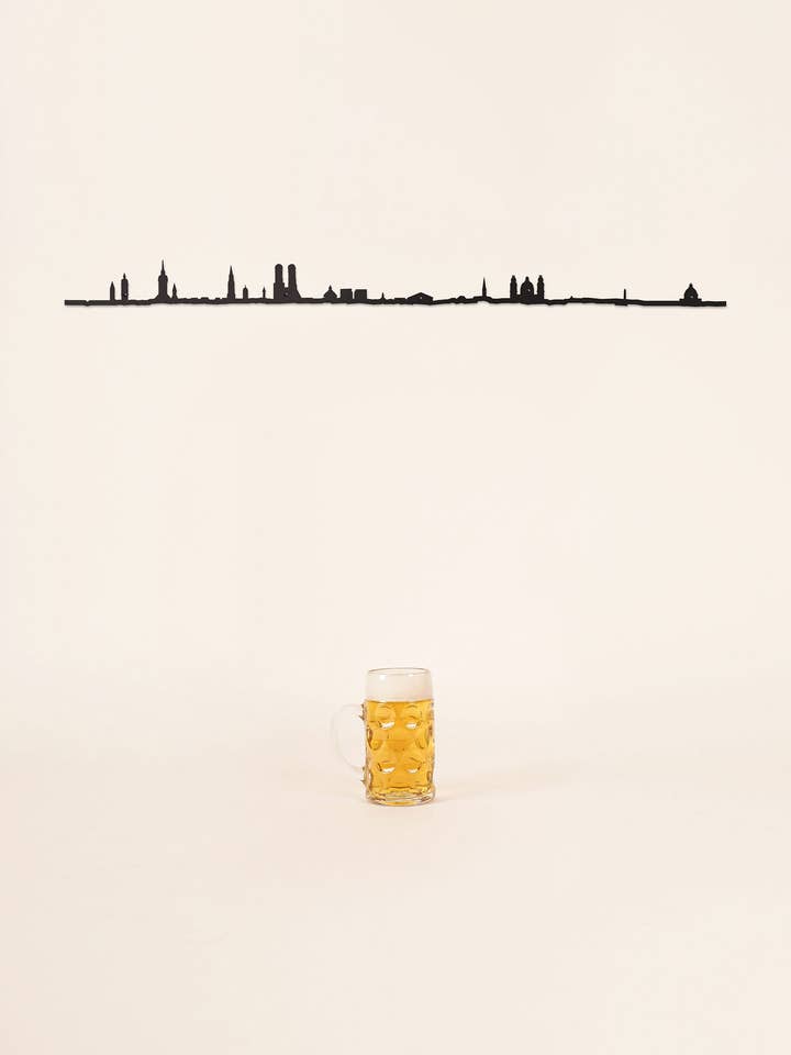 Vægindretning - Munich Skyline - Maxi (125cm) for engroshandel hos The Line