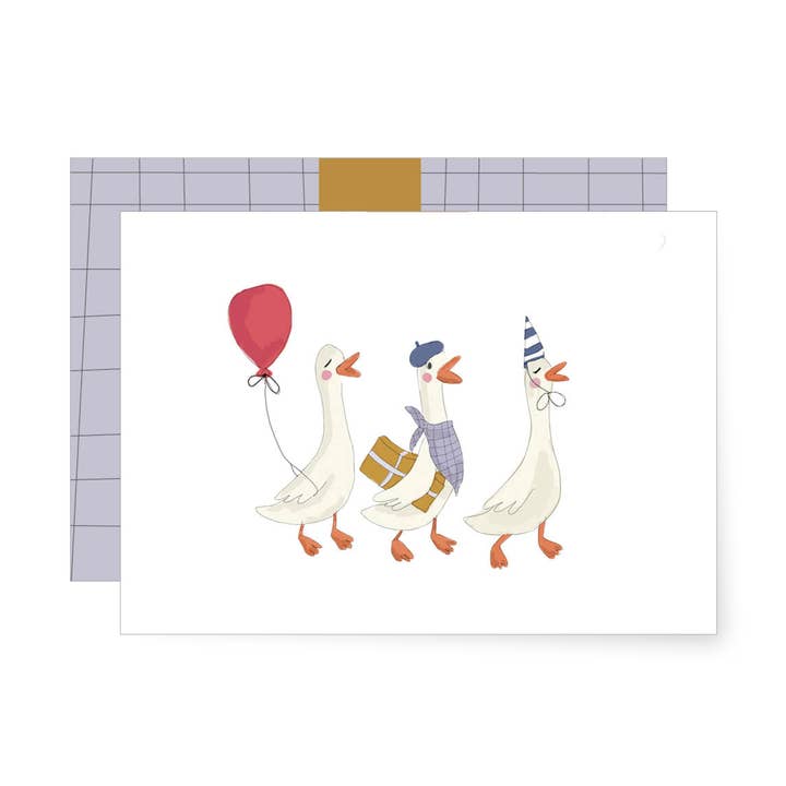 MIAO Papeterie - Wholesale Birthday Card - Geese | Folded card0