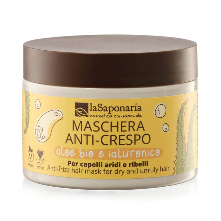 Maschera anti-crespo - Aloe BIO e Ialuronico (200 ml)  per la vendita all'ingrosso da parte di La Saponaria