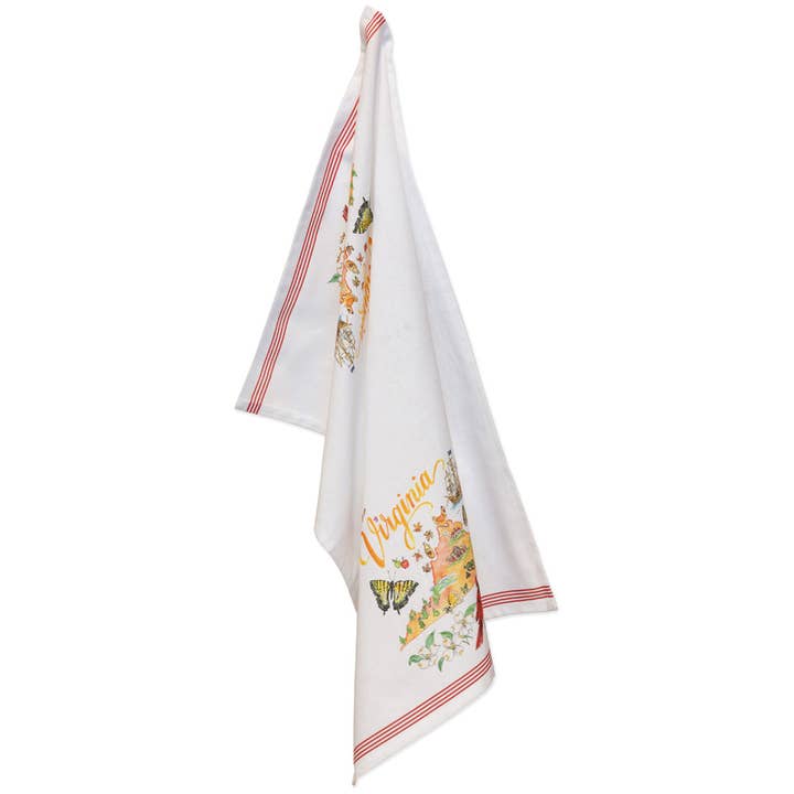 Boston International - Wholesale Tea Towel - VA Virginia State Collection 28" Cotton Tea Towels Set Of 22