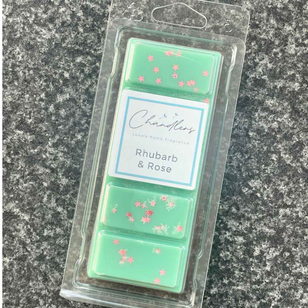 Chandlers Wax Melts - Wholesale Wax Melt - Rhubarb & Rose Wax Melt1