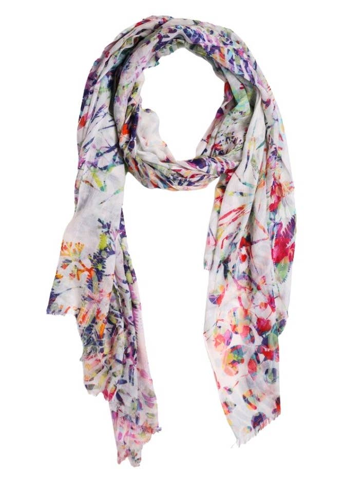 Abstract Modal Silk Designer Scarf for wholesale by Namaskar Australia