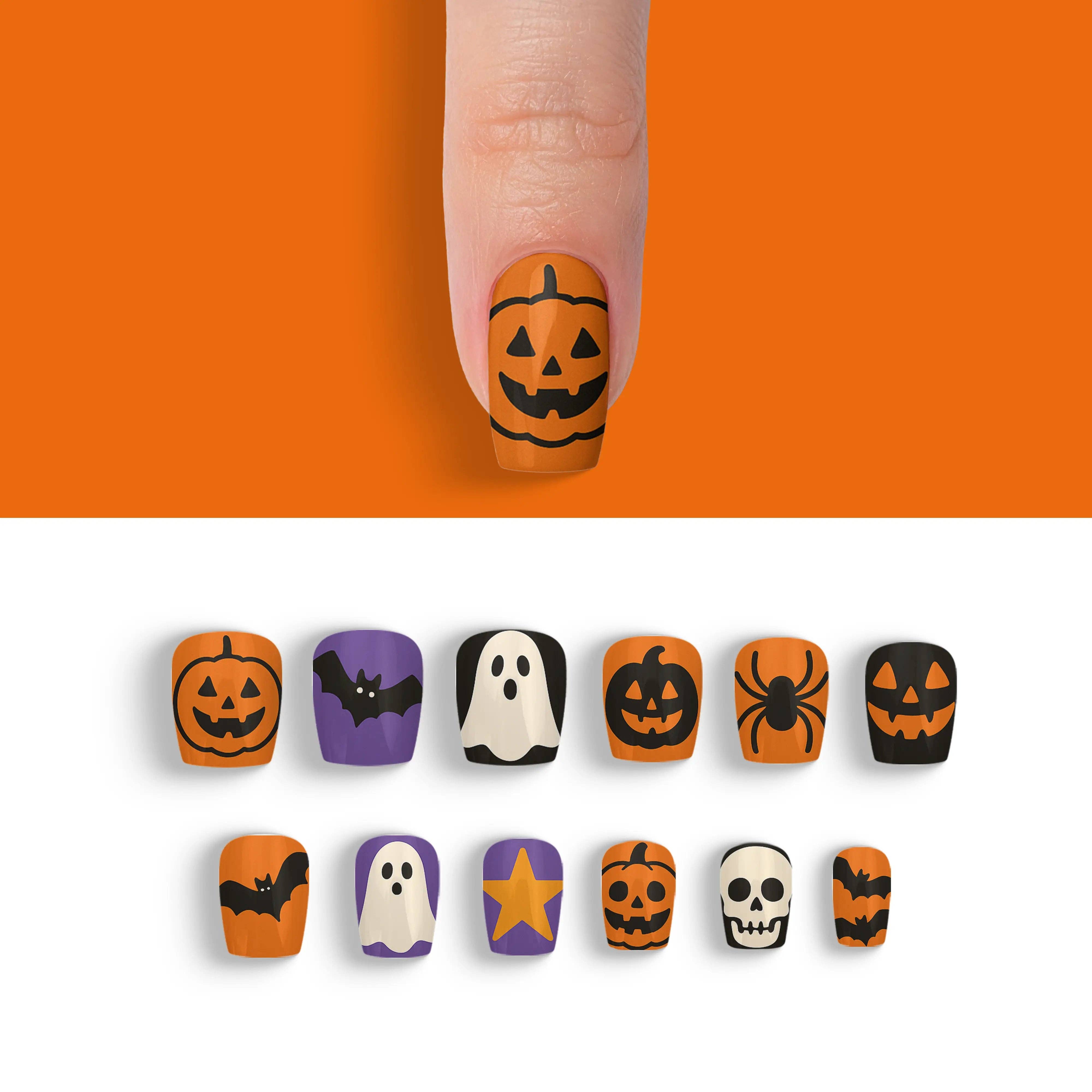 FYNE BODY - Wholesale Press-on/fake nails - Pumpkin Patch Glam Halloween Press-On Nails82