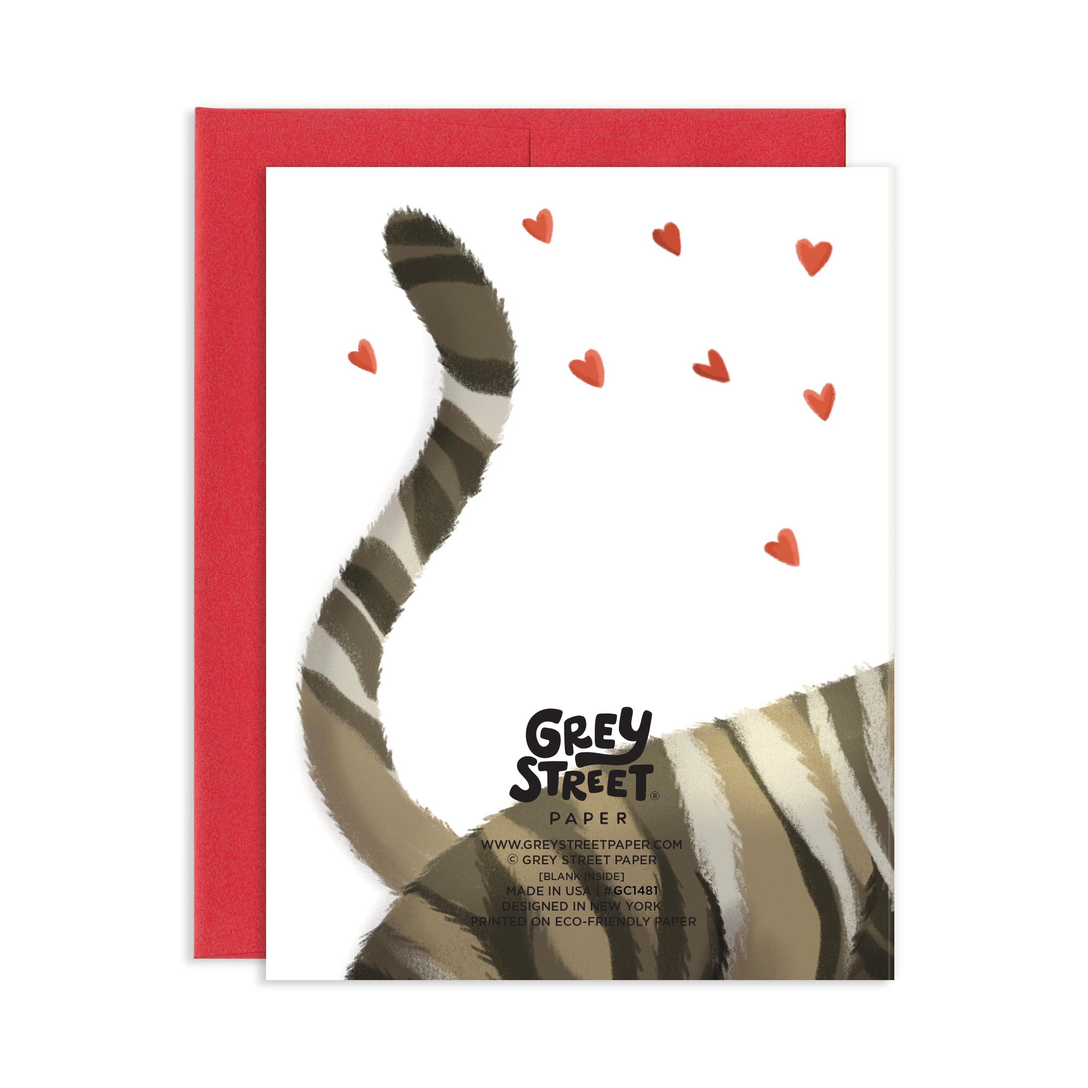 Grey Street Paper - Wholesale Love Card - In Your Face Cat Love Greeting Card1