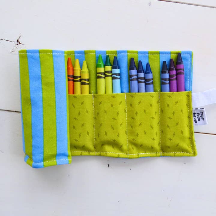 Travel Crayon Roll – Perfect for Road Trips & Restaurants for wholesale by PaperFromHeaven