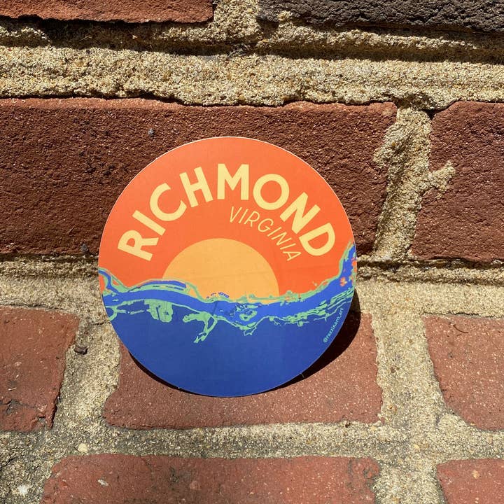 Three to the Em Prints - Wholesale Sticker - Richmond, Virginia Sticker Set, RVA, James River7