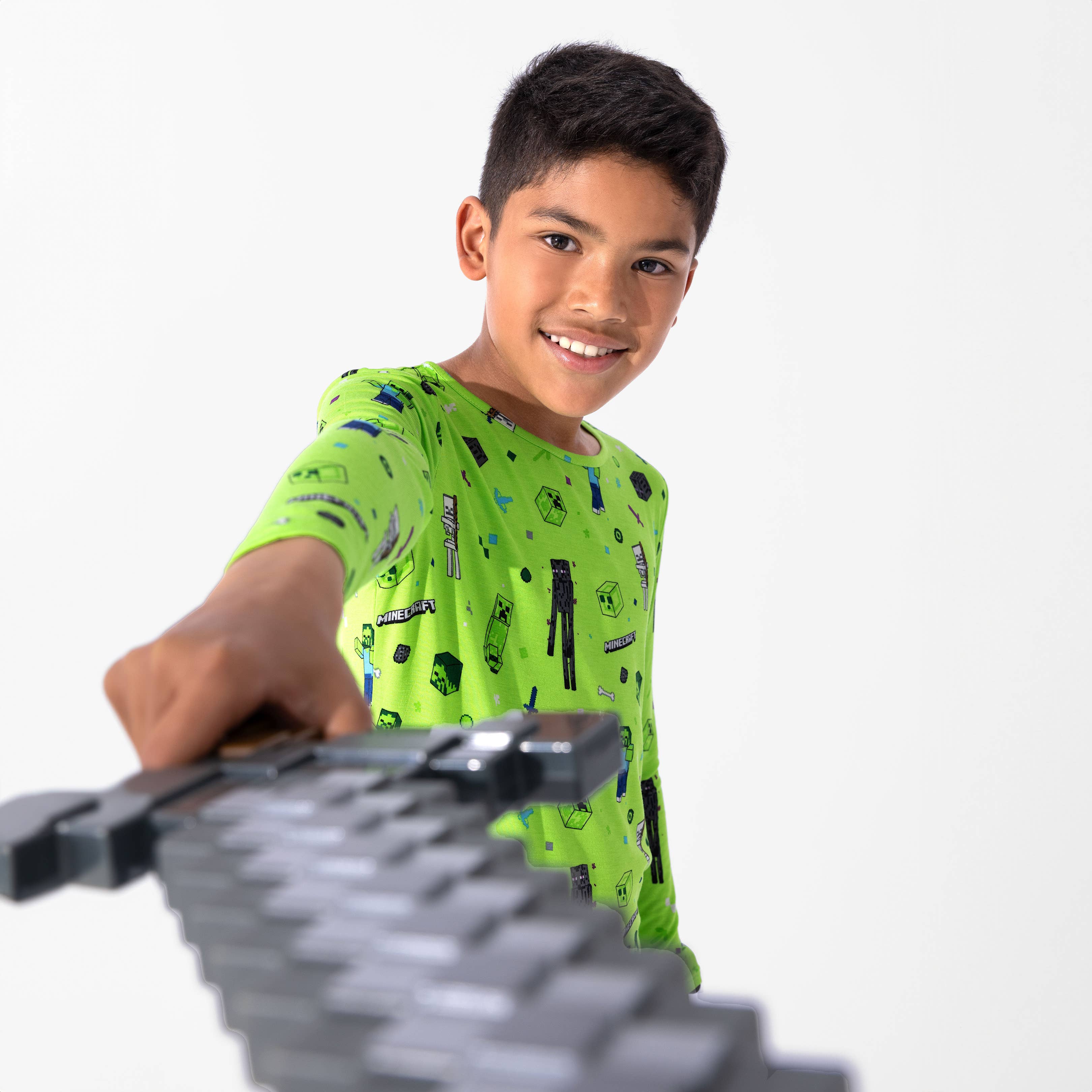 Bellabu Bear - Wholesale Sleepwear Set - Kids - Minecraft Mob Squad Bamboo Kids Pajamas10