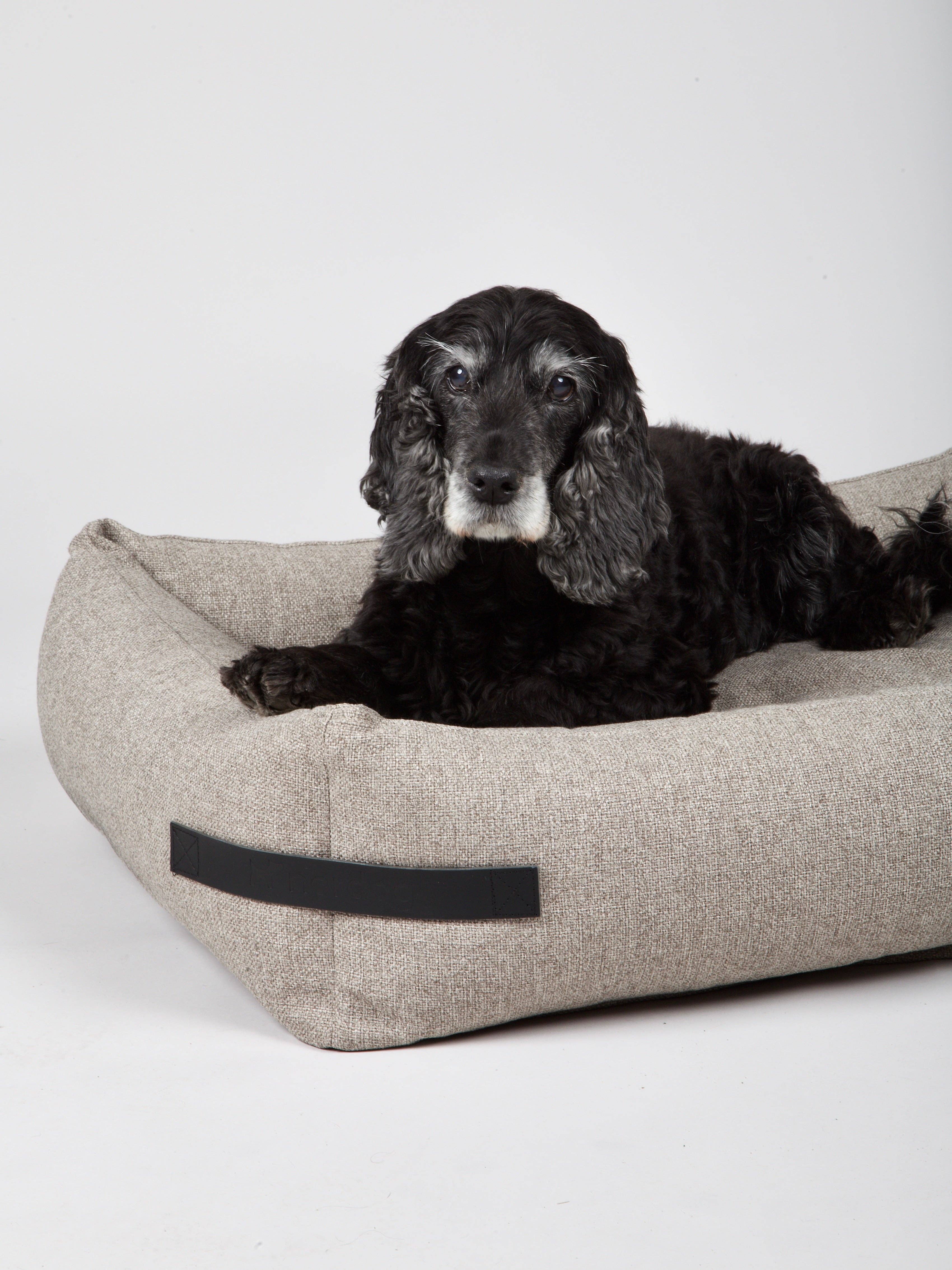 Hygge Dog Bed Cappuccino for wholesale on Faire12