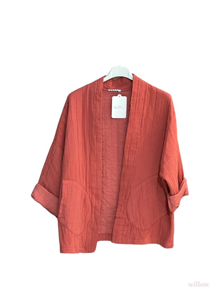 Moonsun - Wholesale Jacket - Women's - #5230 cotton-gauze kimono-style jacket37