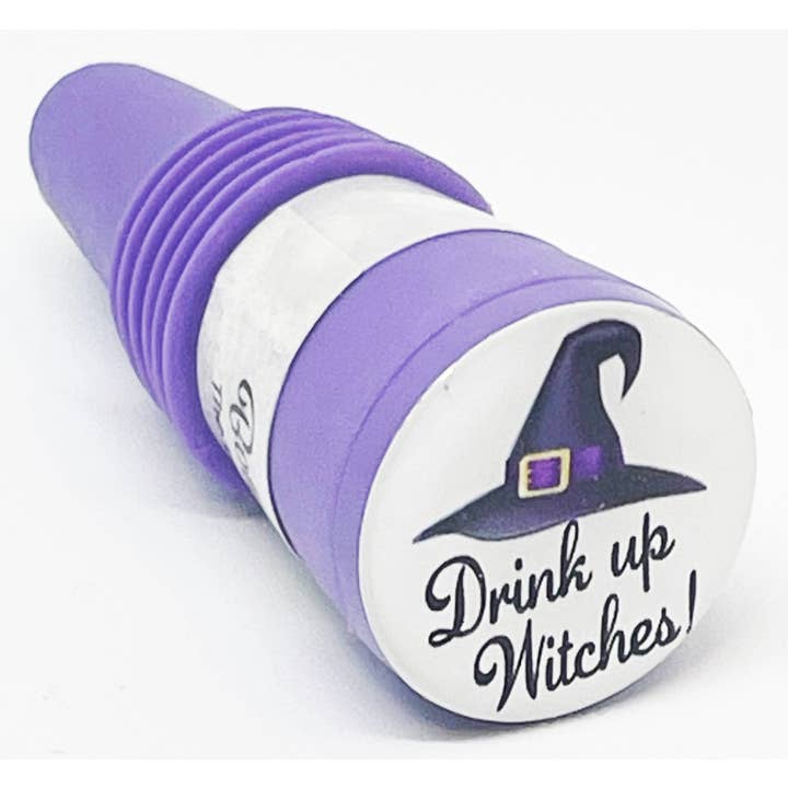 Drink Up Witches Bottle Stopper for wholesale by The Wine Steward LLC