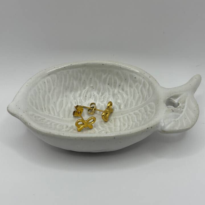 Penny Lane Jewelry Co - Vente Plateaux à bijoux - Petit vide-poche en grès citron.0