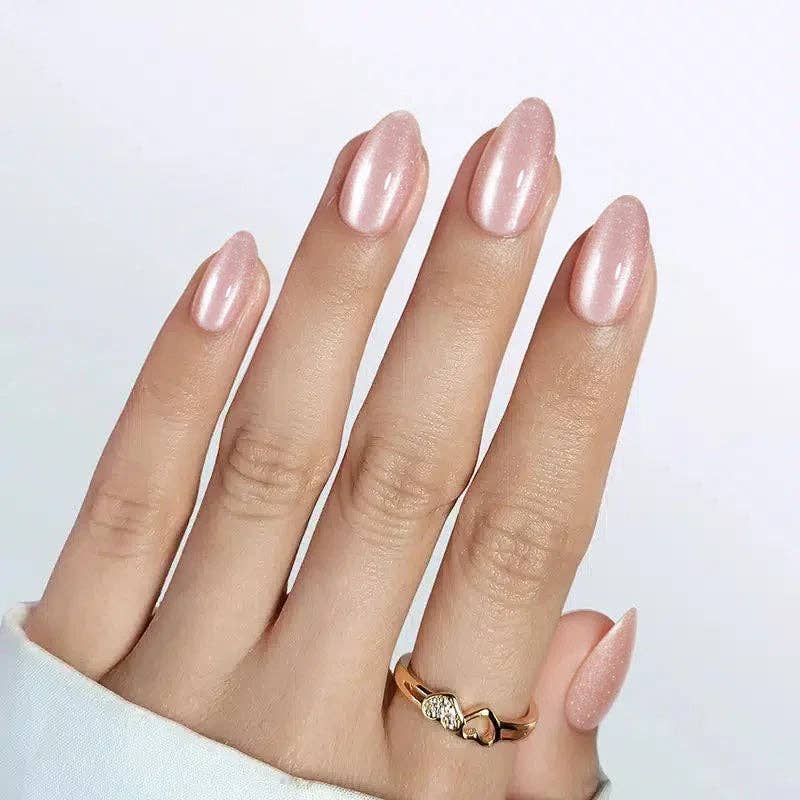 VIAI Beauty - Wholesale Press-On/Fake Nails - Aurora Cat Eye Almond Nails - Press On Nails | Long Lasting & Reusable0