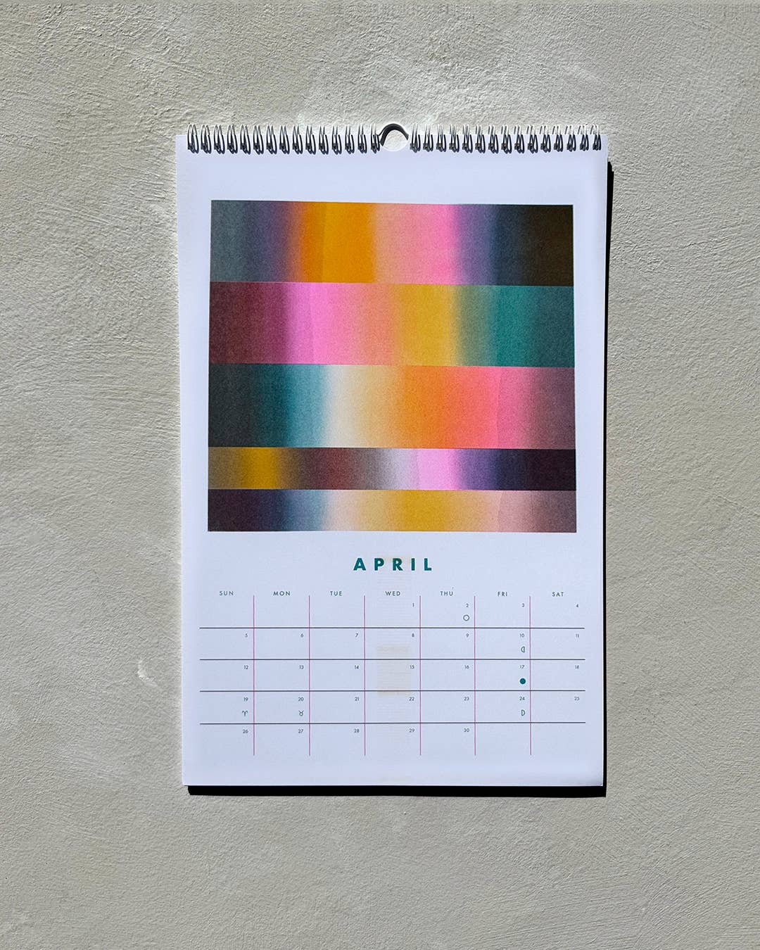 Robyn A. Frank Artworks – Engroshandel Kalender – 2026 Risograph Vægkalender - Abstrakt Kunst0