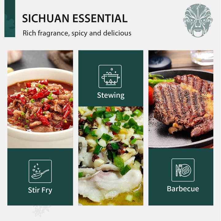 soeos – Großhandel Pfeffer/Pfefferkörner – Premium-Szechuan-Pfefferkörner, 8 oz