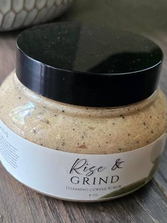 Rise & Grind Coffee Body Scrub for wholesale by ATHENA WELLNESS