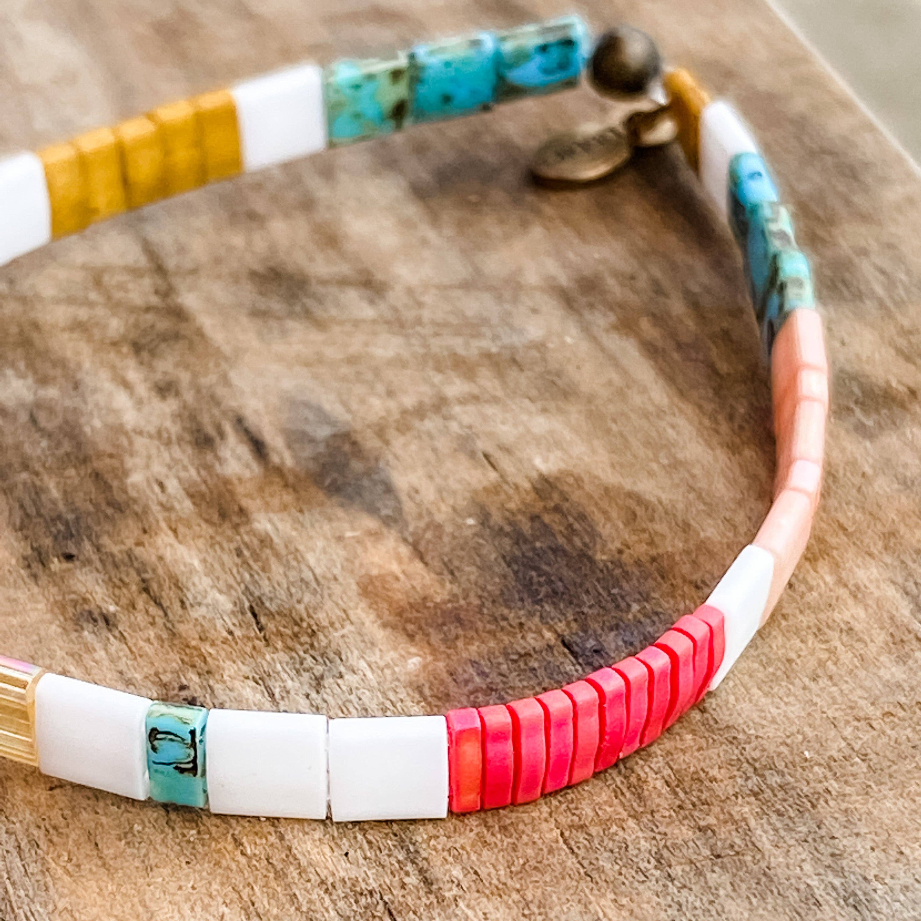 Libbies Bracelets - Wholesale Beaded Bracelet - Paradise Glossy Beaded Bracelet2