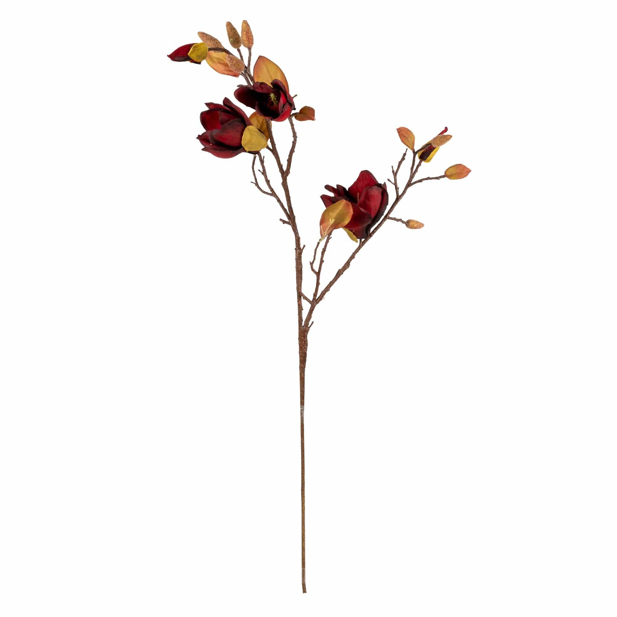 Candlelight Products Ltd – wholesale Artificial flowers – 105cm Magnolia - Rich Red 10pk0