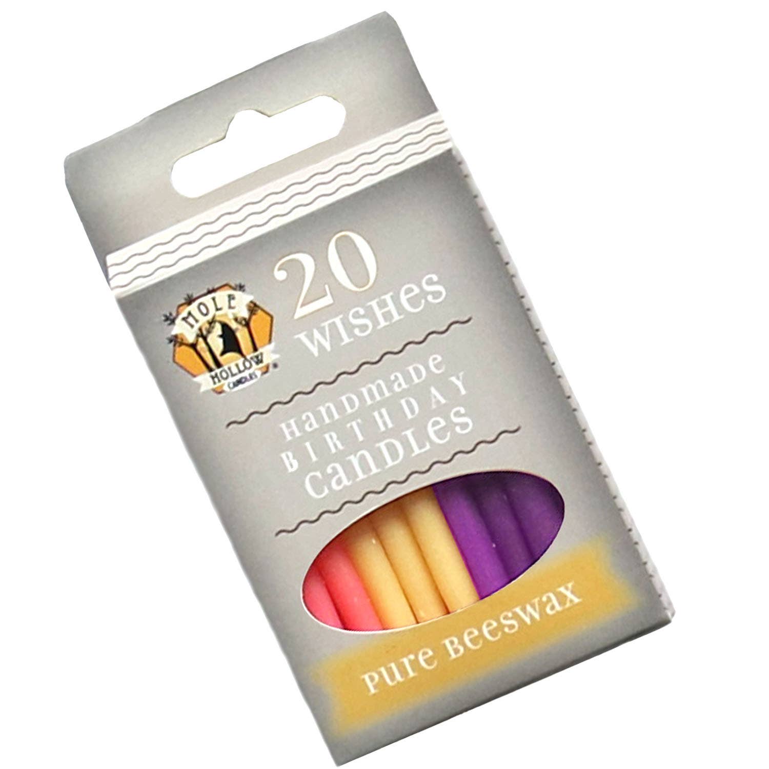 Mole Hollow Candles - Wholesale Cake Candle - Pure Beeswax Birthday Candles with 100% Cotton Wicks1