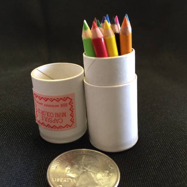 BCmini - Wholesale Colored Pencil - 21602 12 sets of 12 mini pencils in mini paper tube-127