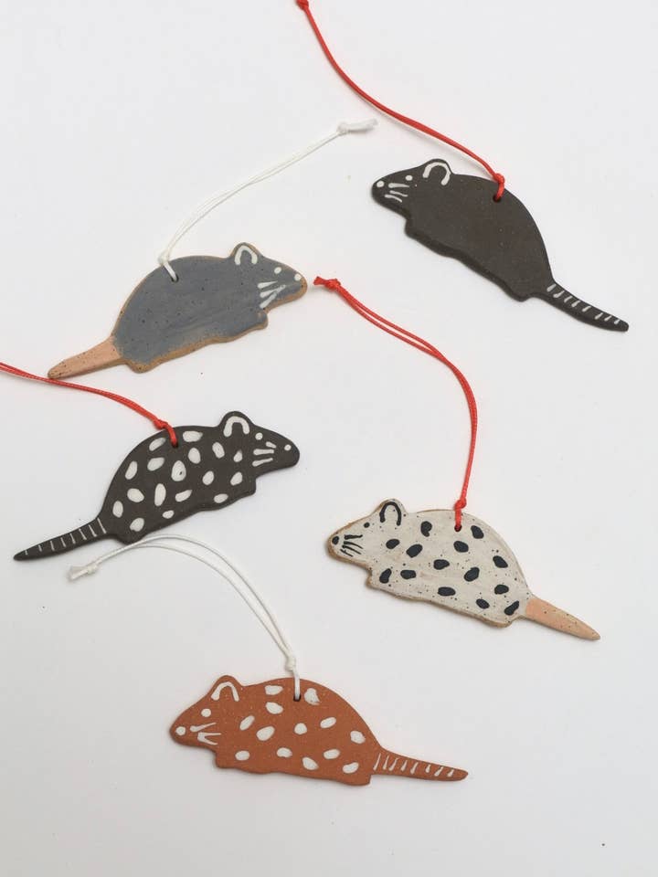 Mouse Ornament for wholesale by Melville Ceramics