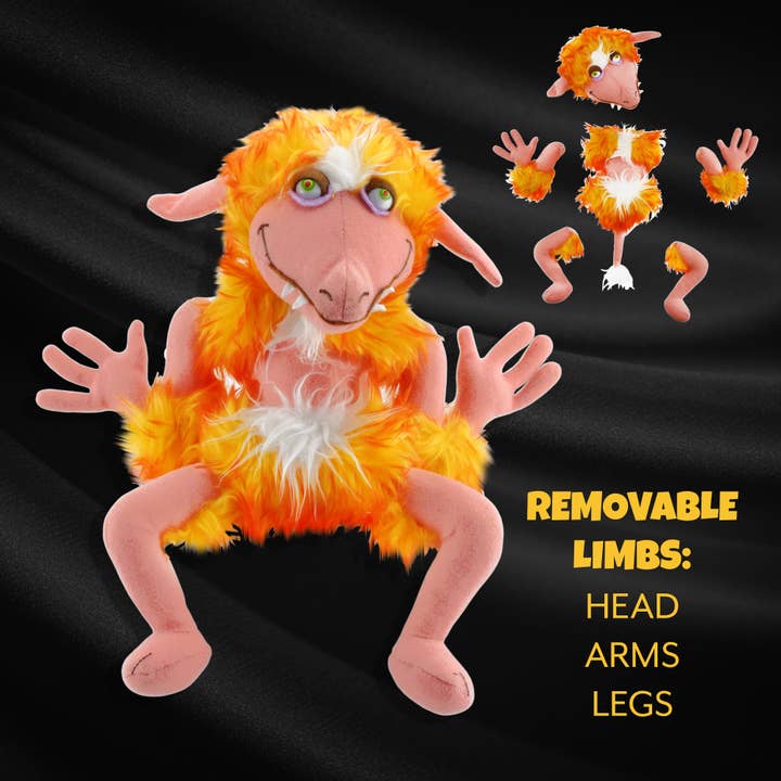 Kurated Korner - Vente Peluche – enfant et bébé - Figurine en peluche Firey de Labyrinth par Toy Vault3