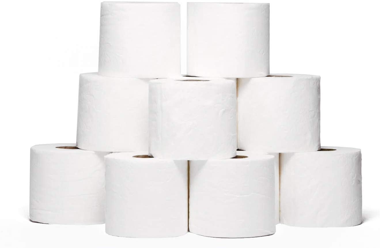 EcoQuality - Wholesale Tissue Paper - Toilet Paper 2 Ply Bathroom Tissue Soft & Absorbent Septic2