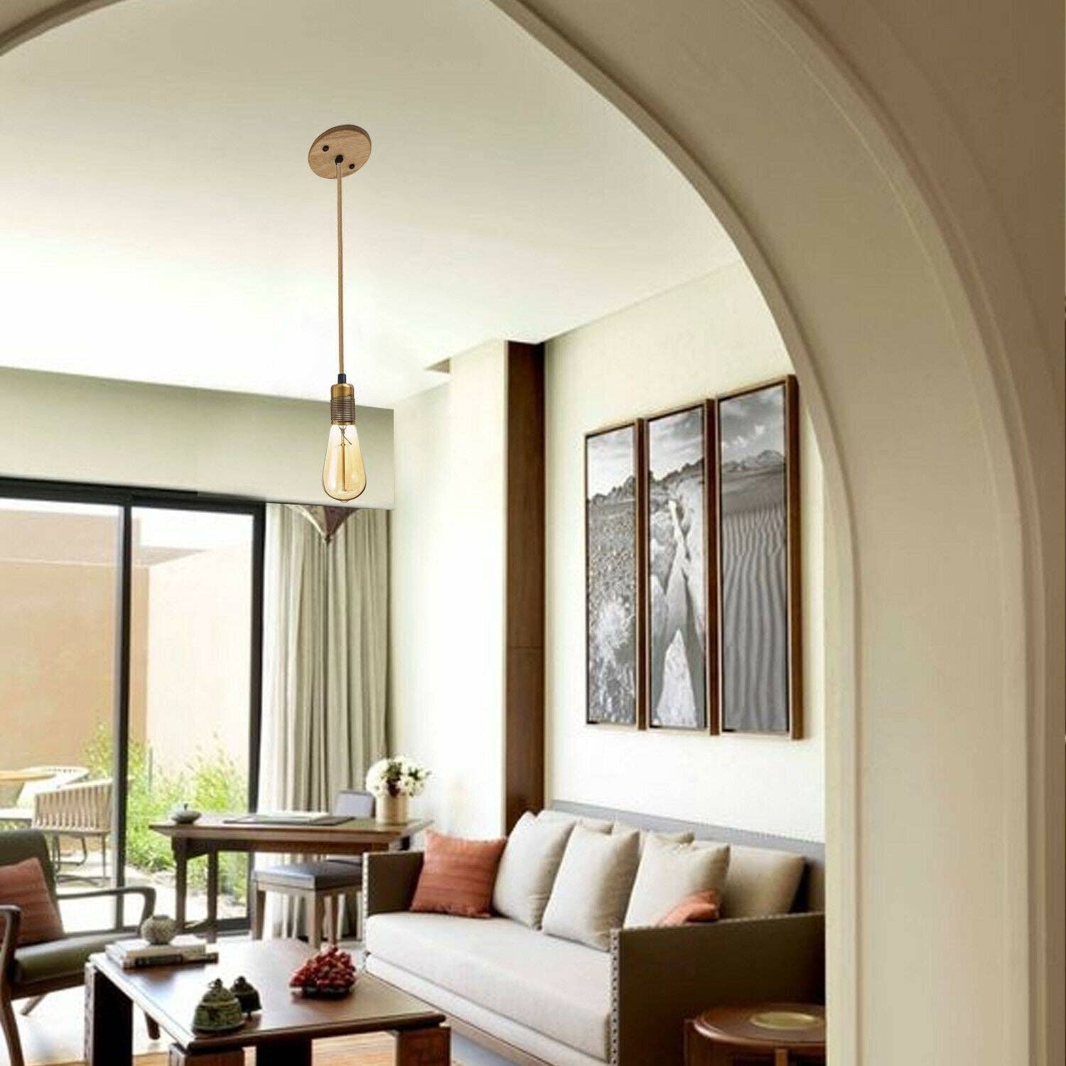 Ledsone - Wholesale Chandelier/Hanging Light - Vintage Industrial E27 Bulb Holder Screw Ceiling Rose Lamp11