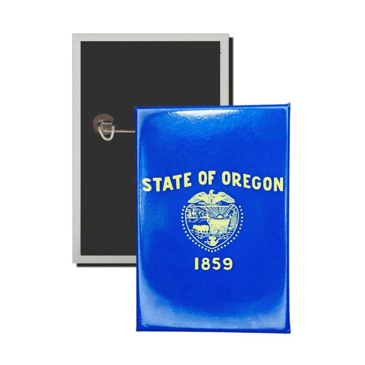 Astur Pins - Wholesale Lapel Pin/Button - Vertical Plate - State Flag of Oregon - USA0