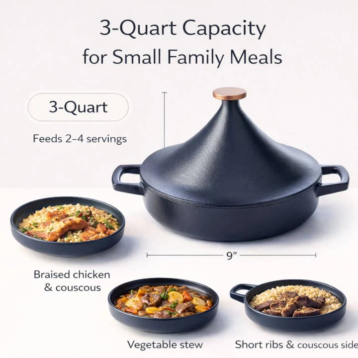 Alva Cookware - Wholesale Baking Dish - Moroccan Tagine — 3 QT.4