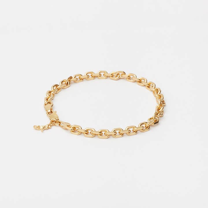 Diamond Cut Bracelet in Gold for Him for wholesale by Deux Lions Jewelry