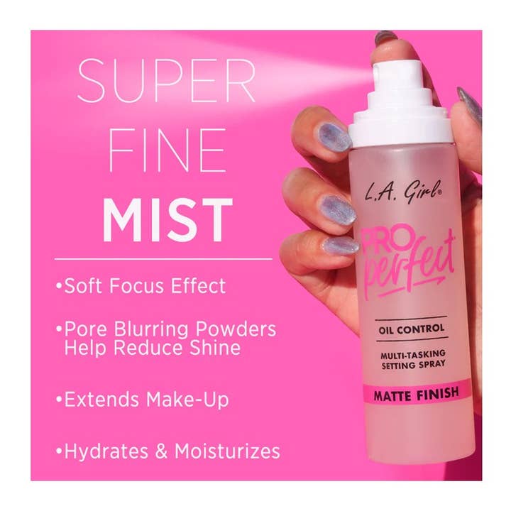 PINEAPPLE Beauty - Wholesale Makeup Setting Spray/Powder - LA Girl GFS200 Pro Perfect Matte Setting Spray - 3 pcs2