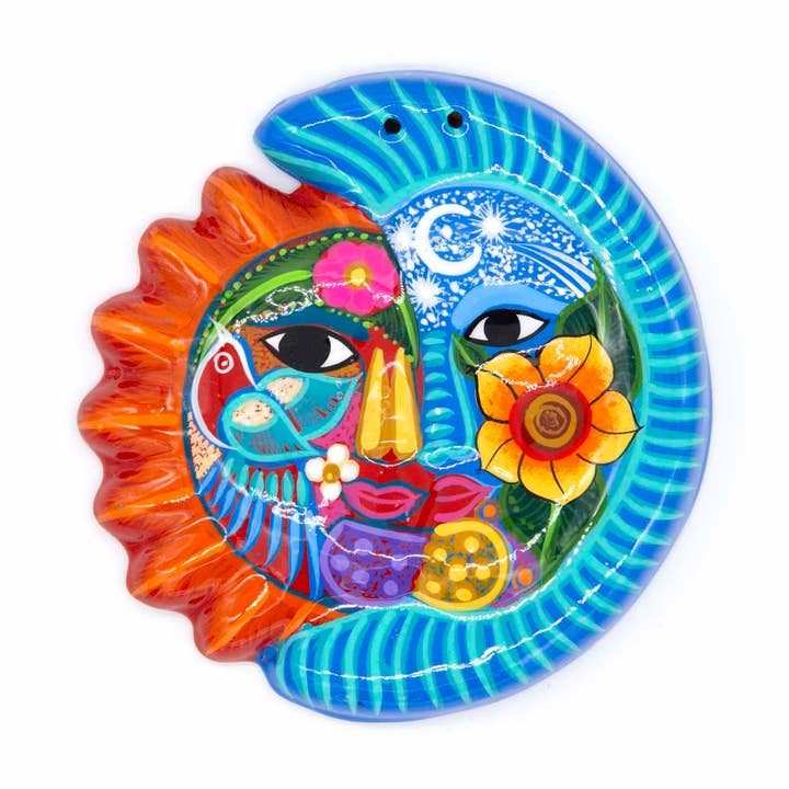 Siesta – wholesale Wall Accent – Mexican Painted Moon and Sun Small1