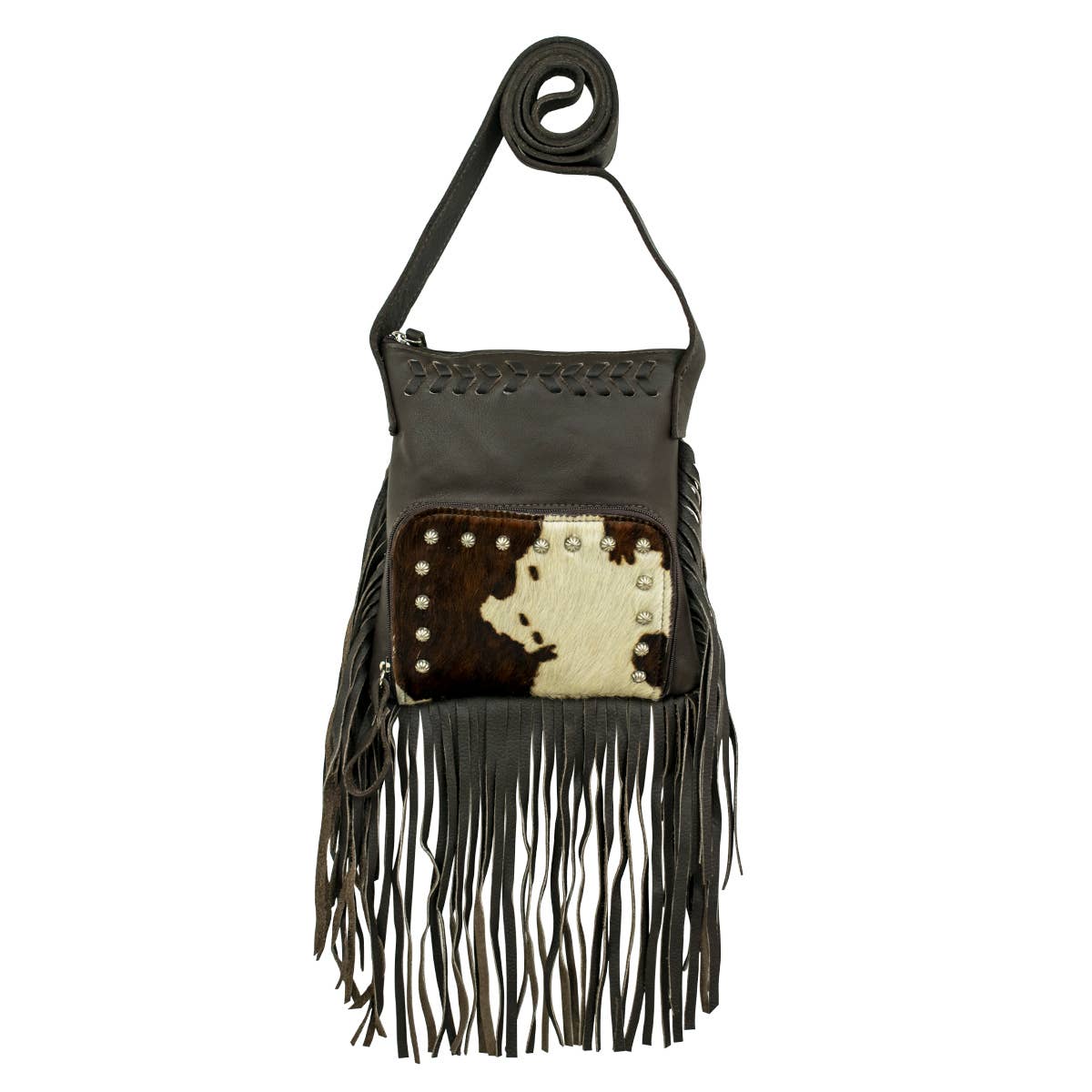 American West - Vendita all'ingrosso Borsa a tracolla - Donna - Borsa a tracolla Cowgirl con frange e tasca frontale14