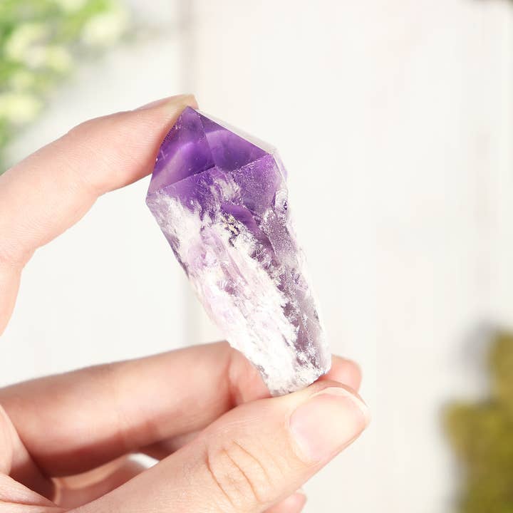 Natures Artifacts Inc - Wholesale Spiritual Stone/Crystal - 1 lb Elestial Amethyst Points | Amethyst Crystal6