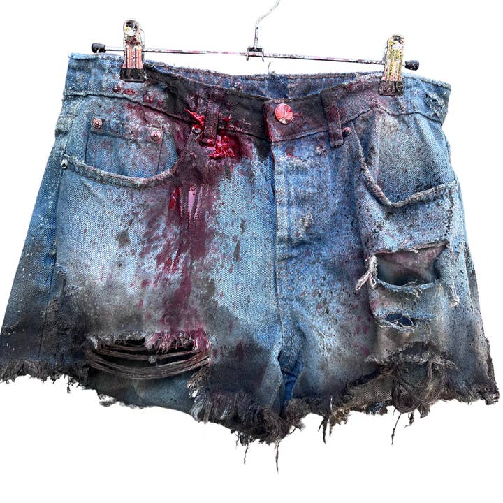 Denim Zombie Booty Shorts for wholesale by TaylorMade Costume Design