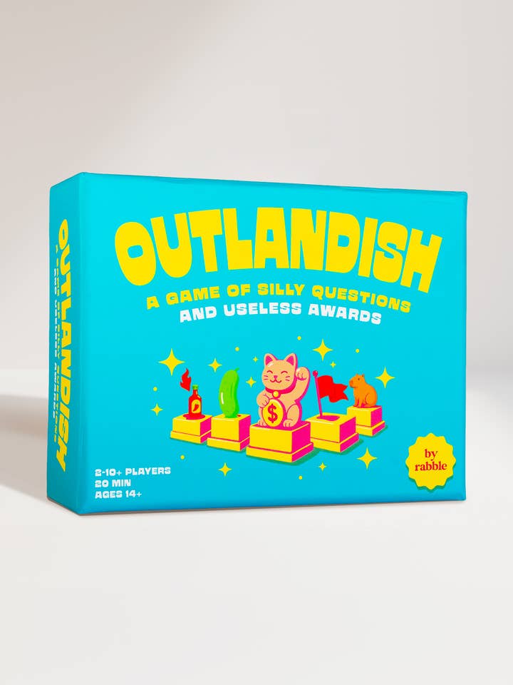 Outlandish - Et spil med fjollede spørgsmål og ubrugelige præmier for engroshandel hos rabble